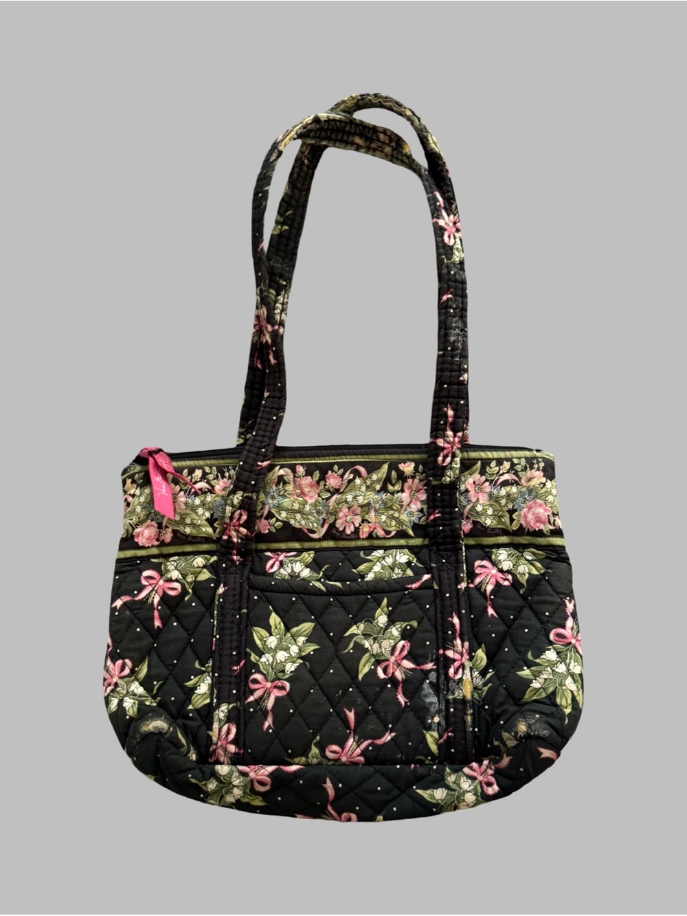 VERA BRADLEY Vintage New Hope Quilted Tote Bag
